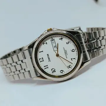 [정상 작동품] 시티즌 정션 쿼츠 손목시계 벨트 일부 결손