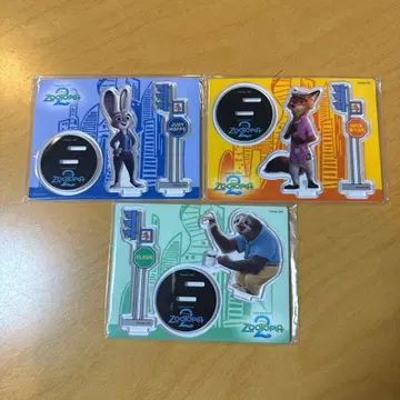 Happy 복권 주토피아 아크릴 스탠드 닉 주디 플래시