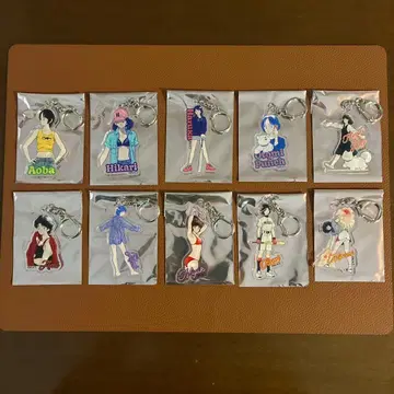 아다치 미츠루전 히로인 아크릴 참 컬렉션 전 10종 컴플리트 세트