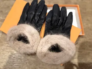 드로어 구매 CAUSSE 가죽 퍼 장갑