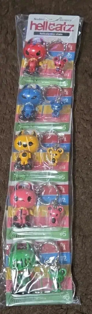 hellcatz 헬캐츠 키체인 5개 세트
