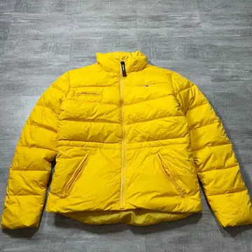 타미힐피거 걸 진스 짧은 기장 다운 자켓 옐로우 컬러 L