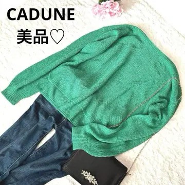 [ 새상품급 ] CADUNE 미니 스팽글 니트 메쉬 상의