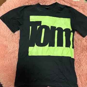 TOMMY L 사이즈 티셔츠 블랙 그린 핑크