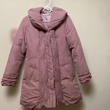 엑시즈팜 핑크 다운 자켓 사이즈 m