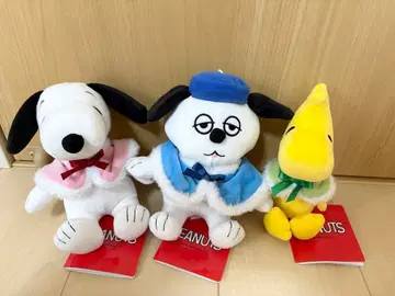 스누피 봉제 인형 폭신폭신 케이프 전종 세트