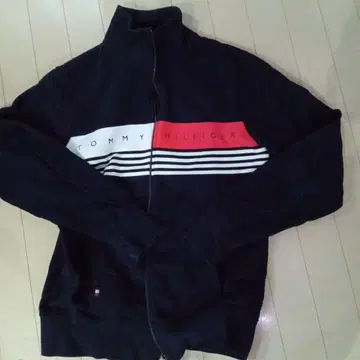 TOMMY HILFIGER 네이비 집업 자켓