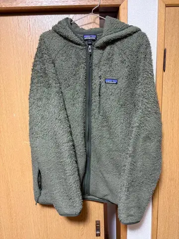 파타고니아 로스 가토스 보아 플리스 지퍼 후드티 카키 STY25922