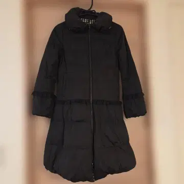 TOCCA 프릴 달린 롱 다운 코트 리버서블 블랙 사이즈 6