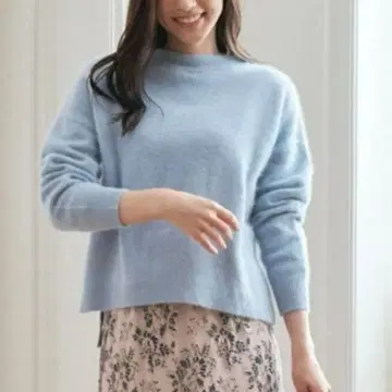 ANAYI 라메 라쿤 보틀넥 풀오버 38