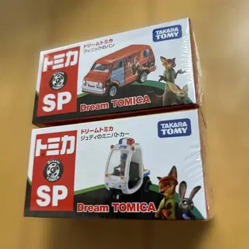 드림 토미카 SP 주토피아 주디의 미니 경찰차 피닉의 밴 2개