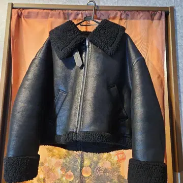 ZARA 더블 페이스 라이더 자켓 M