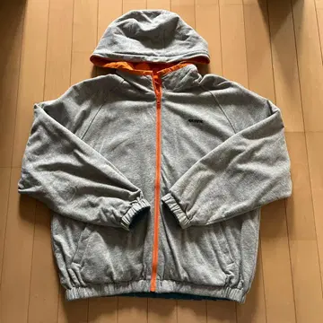 XGIRL 후드 부착 자켓 그레이/오렌지