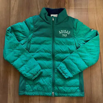아디다스 그린 퀼팅 자켓 M