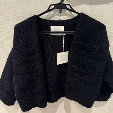 새상품 crinkle crinkle crinkle 핸드 니트 미니 자켓