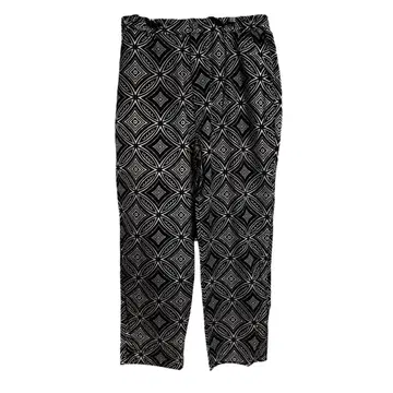 이지 팬츠 M/L 블랙 화이트 기하학 패턴