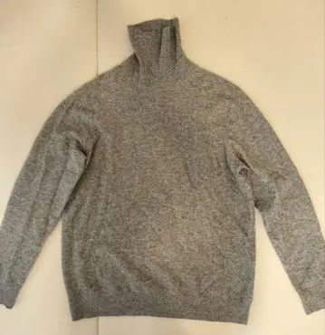UNIQLO 그레이 터틀넥 스웨터 XL 캐시미어
