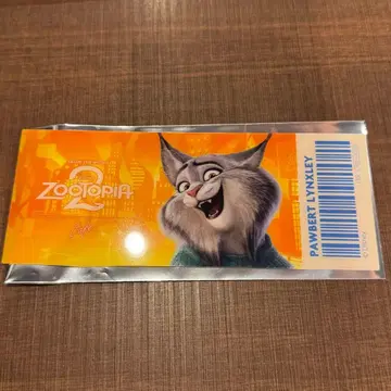 주토피아 2 오 마이 카페 혜택 오리지널 티켓풍 클리어 카드 파우버트