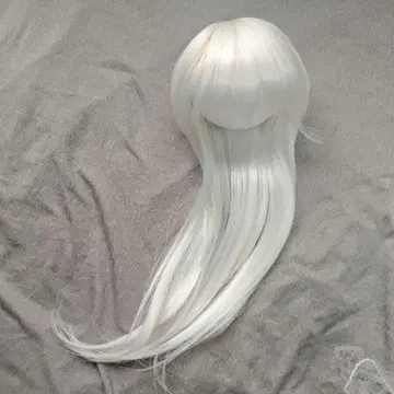 인형 가발 9인치 화이트