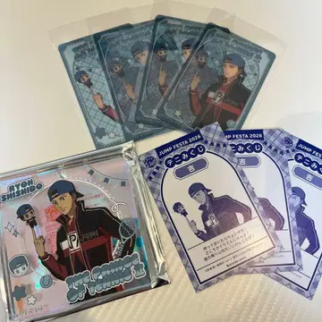 신 테니스의 왕자님 점프 페스타 오미쿠지 브로키 클리어 카드 시시도 료