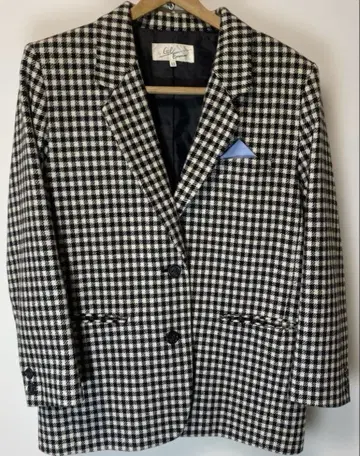 Gie Euance (깅엄) 체크 테일러드 티스 자켓 11