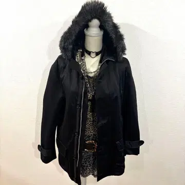 헤이세이 갸루 y2k 퍼 자켓 그런지 다크 코어 NANA 기믹