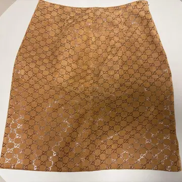 천연 가죽 타이트 스커트