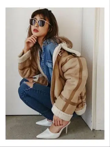 GYDA 페이크 무스탕 코트