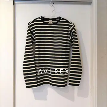 AVIREX 보더 긴팔 티셔츠입니다.