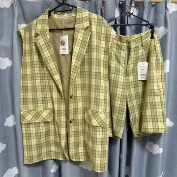 NICE CLAUP 체크 무늬 셋업