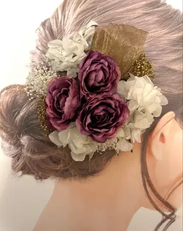 성인식 졸업식 시치고산 사전 촬영 머리 장식