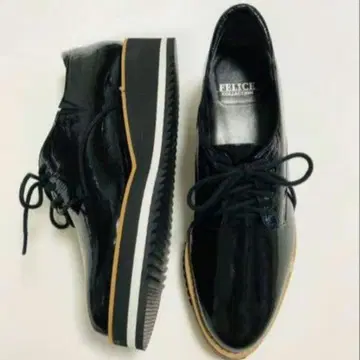 [ FELICE collection ] 에나멜 신발 에나멜 레이스업