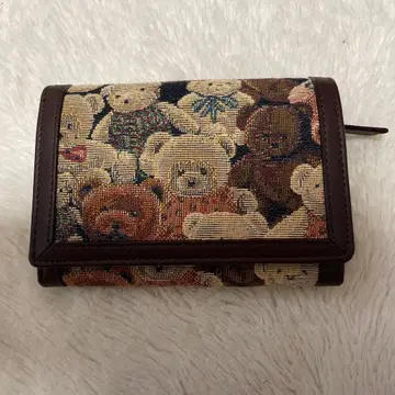 [ 미사용 새상품 ] 접이식 지갑 테디베어 상자 없음