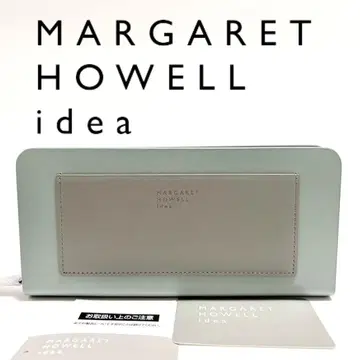 마가렛호웰 아이디어 벤자민 포켓 라운드 지퍼 장지갑 파랑