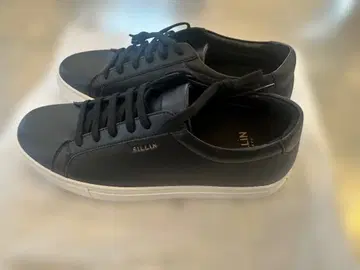 FILLIN 블랙 레이스업 스니커즈