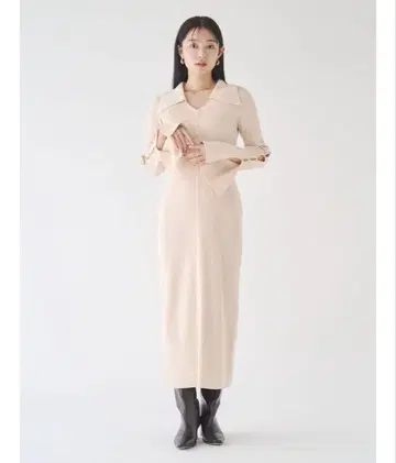 LAGUNAMOON 빅 컬러 메탈 버튼 원피스