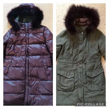 퍼 포함 리버서블 다운 자켓