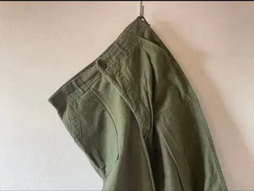 상태 좋음 미군 실물 베이커 팬츠 OG107 코튼 새틴 골든 사이즈