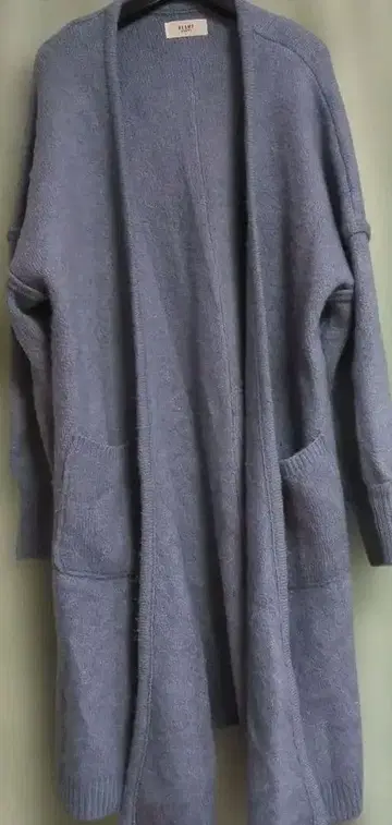 BEAMS 블루 그레이 롱 가디건 슬림 루즈핏 3L~5L