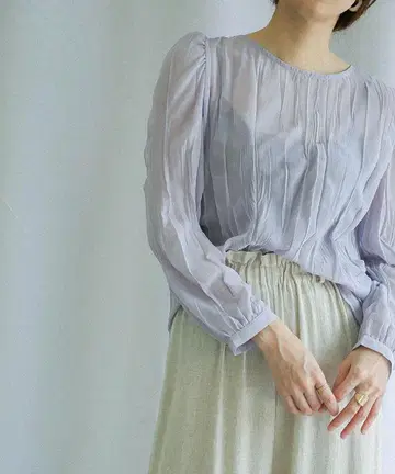 select MOCA 2WAY 링크 블라우스 라일락