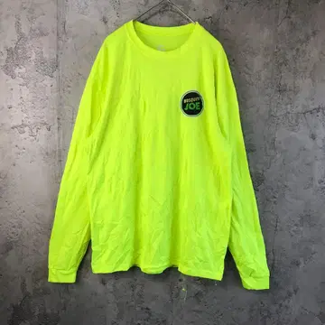 B1374 구제 의류 롱 T 노랑 90s Y2K