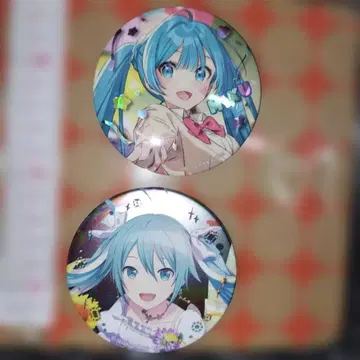 하츠네 미쿠 캔뱃지 2개 세트