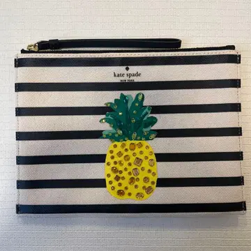 케이트 스페이드 스트라이프 파인애플 파우치