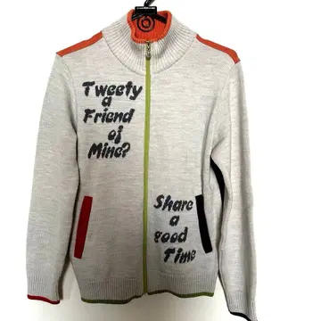 GREEN CLUBS 투위티 패턴 가디건