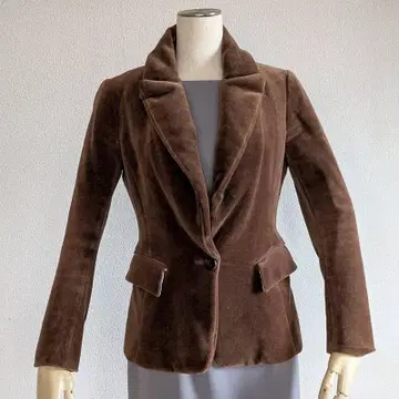 필로디세타 브라운 벨벳 테일러드 자켓 38(7297)