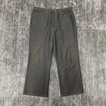 00s vintage 다크 그레이 와이드 레그 슬랙스