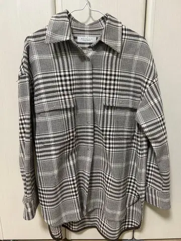 BEAUTY&YOUTH 자켓 블랙 화이트 체크