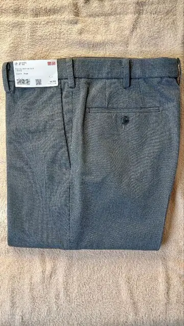 UNIQLO 유니클로 웜 스마트 팬츠 체크 79cm