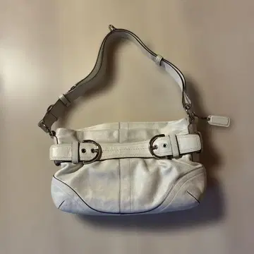 화이트 가죽 숄더백