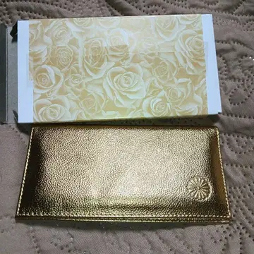 황궁 장지갑 골드 가죽 박스 포함